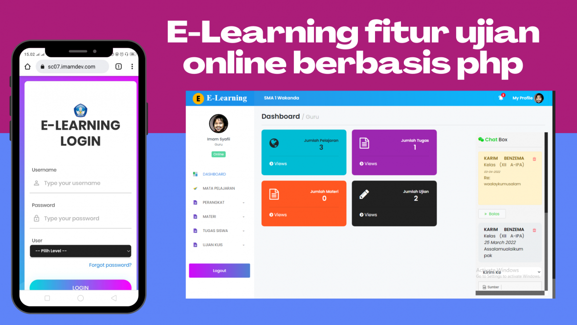 Aplikasi E-Learning Ujian Online Berbasis PHP