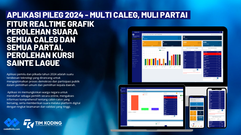 Aplikasi Pileg (Multi Caleg Multi Partai, Fitur Realtime Grafik Perolehan Suara Semua Caleg dan Semua Partai, Perolehan Kursi Sainte Lague) Berbasis Web