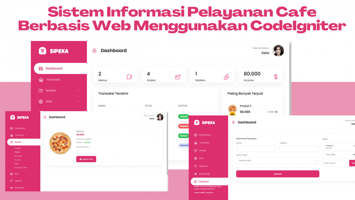 Sistem Informasi Pelayanan Cafe Berbasis Web Menggunakan CodeIgniter
