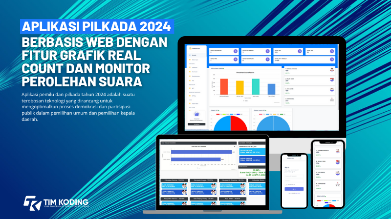 Aplikasi Pemilihan Daerah (Pilkada2024) Berbasis Web Fitur Grafik Real Count Monitor Perolehan Suara