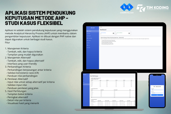 Sistem Pendukung Keputusan Menggunakan metode AHP - Studi Kasus Fleksibel
