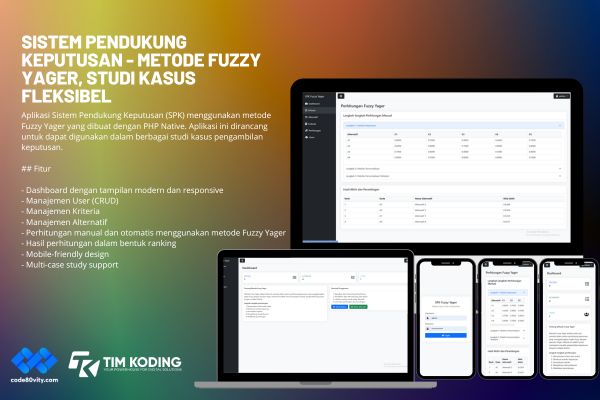 Source Code Sistem Pendukung Keputusan - Metode Fuzzy yager, studi kasus fleksibel