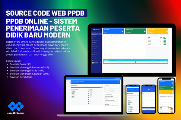 Source Code Web PPDB - PPDB Online Sistem Penerimaan Peserta Didik Baru Modern